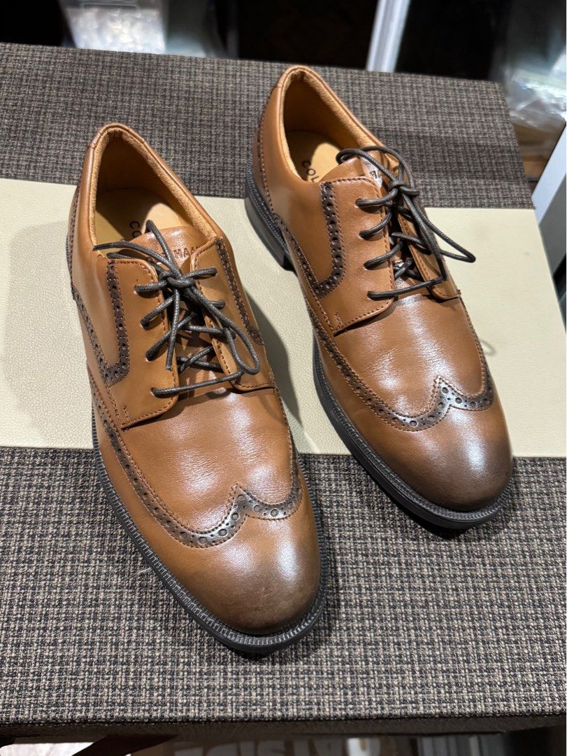 Cole Hann Bedford Wingtip Oxford (Category: Dress Shoes) located in San Fernando. Submitted by lorenz0816 (Listing ID 1347050151, Image 1). Description: Used once pinangkasal lang Groom Shoes SRP 10,995.