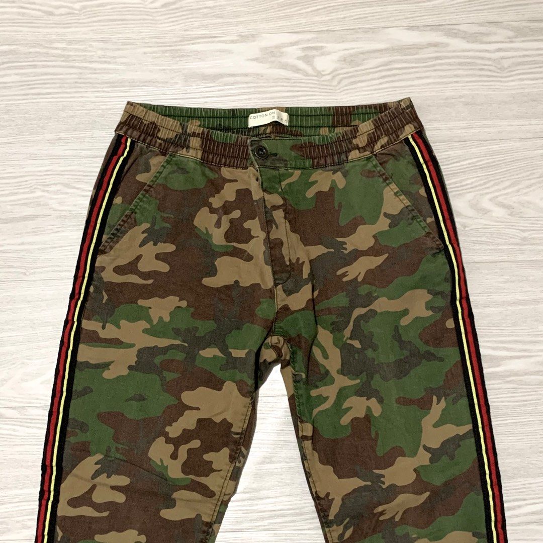 Cotton On Camouflage Pants (Category: Other Bottoms) located in Magalang. Submitted by byali (Listing ID 1388494380, Image 1). Description: Bought in Singapore Size USA 6 Label: Cotton On Mode of Payment: - GCash - Meet-up.