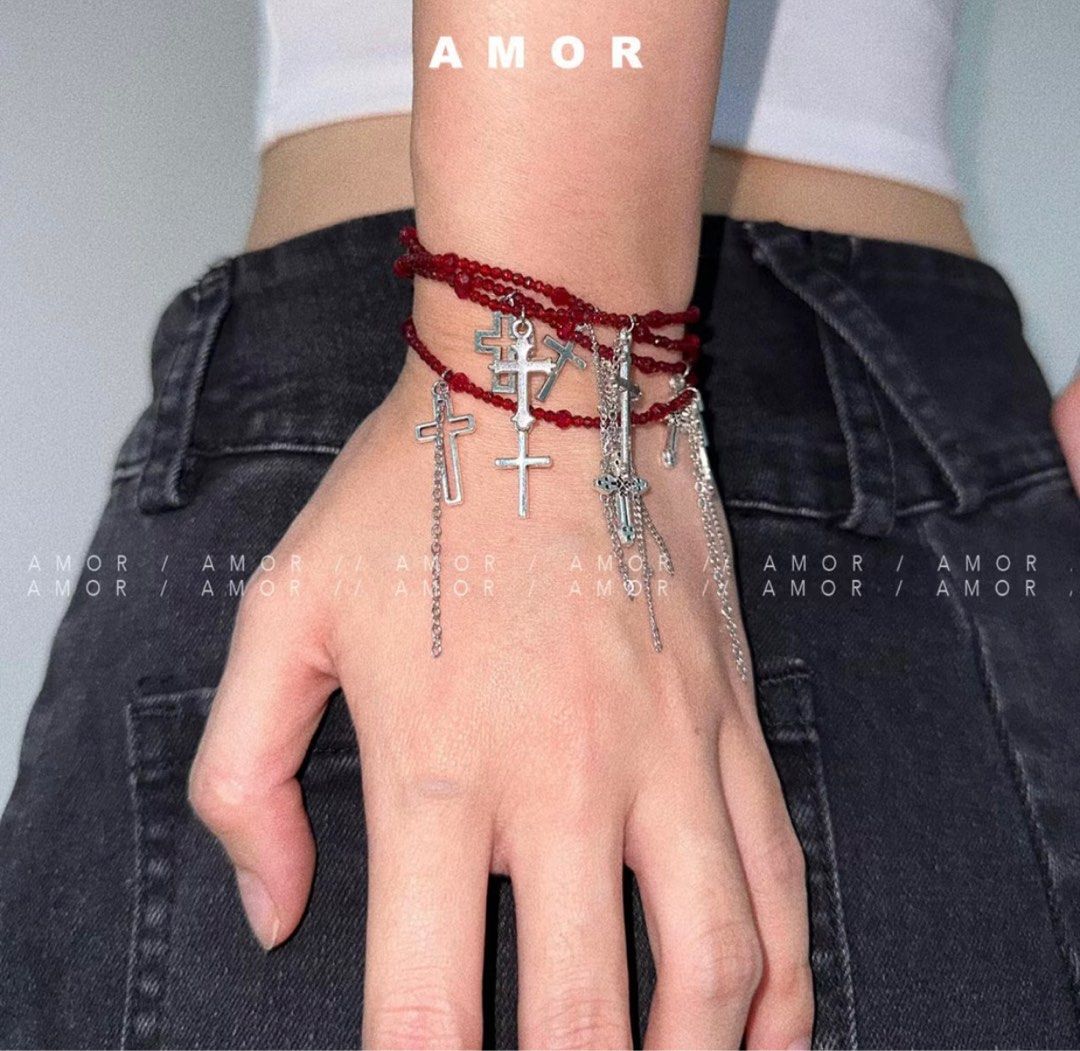 Cross bracelet tassel vintage (Category: Bracelets) located in Manila. Submitted by angelidj (Listing ID 1388413383, Image 3). Description: Red bracelet Can ask for more photos (:.