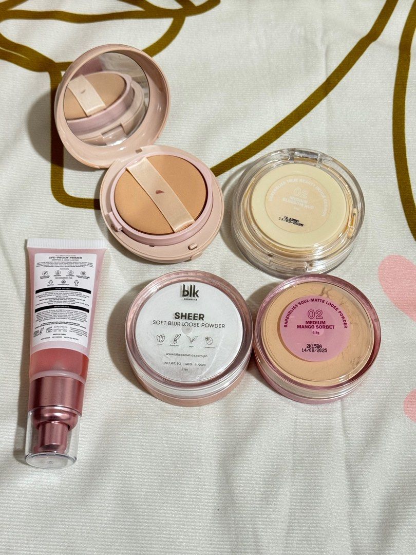 Cushion Foundation, Loose Powder (Category: Makeup) located in Manila. Submitted by hstff (Listing ID 1388359598, Image 2). Description: 200 each!! Used 2-3x only Grwm primer: SOLD .