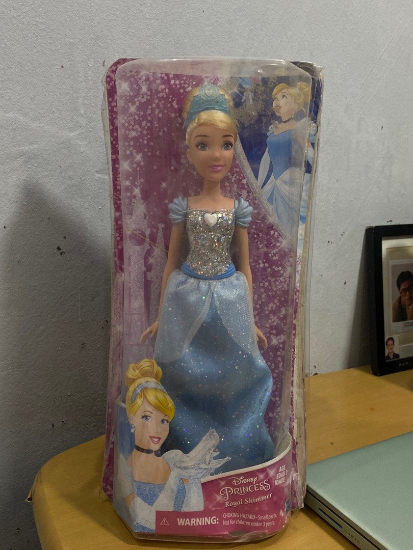 Disney royal shimmer cinderella (Category: Figurines & Statues) located in Marilao. Submitted by kylejay_15 (Listing ID 1388364931, Image 3). Description: -na remove from box pero binalik sa box -never played -may bawas sa sure buyer -good condition -complete accessories -dirty lng ung box but the doll itself is good -jnt or ur choice of courier .