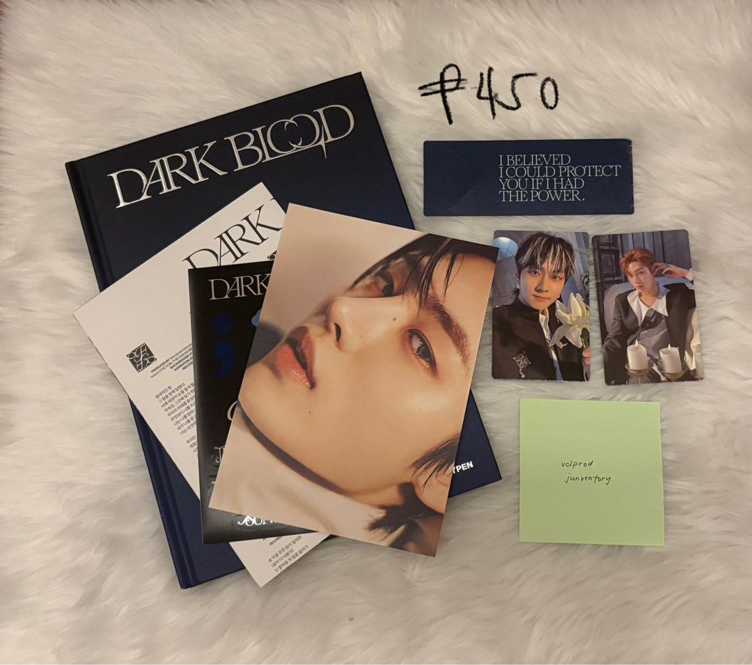 ENHYPEN Dark Blood [Complete inclu] (Category: K-Wave Merchandise) located in Quezon City. Submitted by junventory (Listing ID 1388481809, Image 1). Description: .