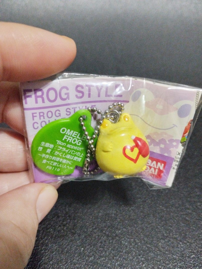 Frog style bag charm/keychain (Category: Character Goods) located in Manila. Submitted by krystalchewey_ (Listing ID 1388433414, Image 1). Description: Bnew Actual Photo Posted Frog (bandai).