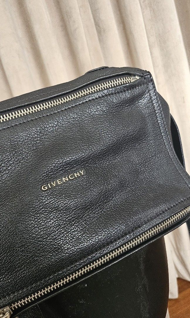 Givenchy Pandora (Category: Luxury Bags & Wallets) located in Pasig City. Submitted by marikondosale (Listing ID 1388351557, Image 3). Description: Givenchy Pandora Small, Black includes box, dustbag, cards.