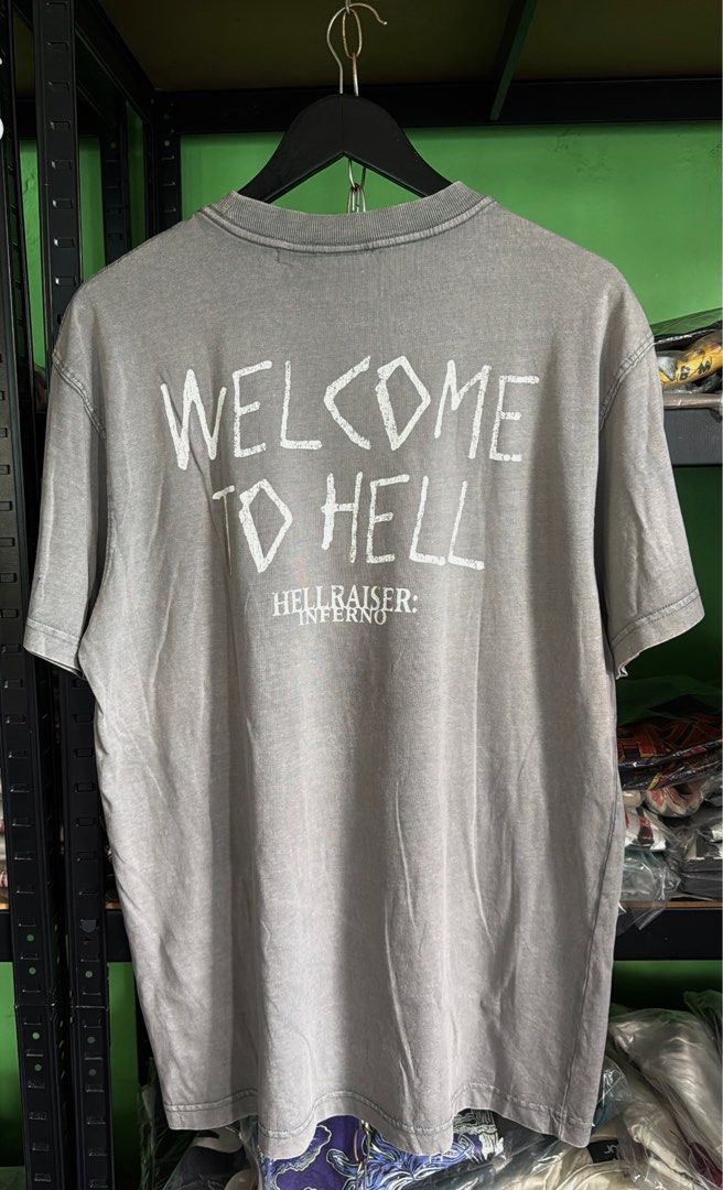 HELLRAISER INFERNO (Category: Tshirts & Polo Shirts ) located in Manila. Submitted by handpickedshirts (Listing ID 1387467314, Image 3). Description: Brand new, with backprint Faded to acidwashed light gray, faded prints - style Approx L29in W21in laid flat Best fits M/L frames.