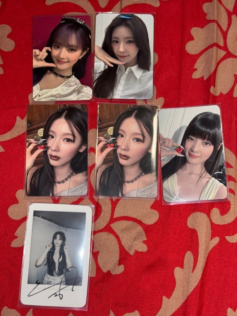 IDLE PHOTOCARDS (Category: K-Wave Merchandise) located in Singapore. Submitted by taengooo (Listing ID 1388355321, Image 1). Description: Top row $10 each 2nd row $7 each Last row $5 Mailing +$2 Tags Idle Miyeon Minnie soyeon yuqi shuhua Photocards goodthing we are mini8 .
