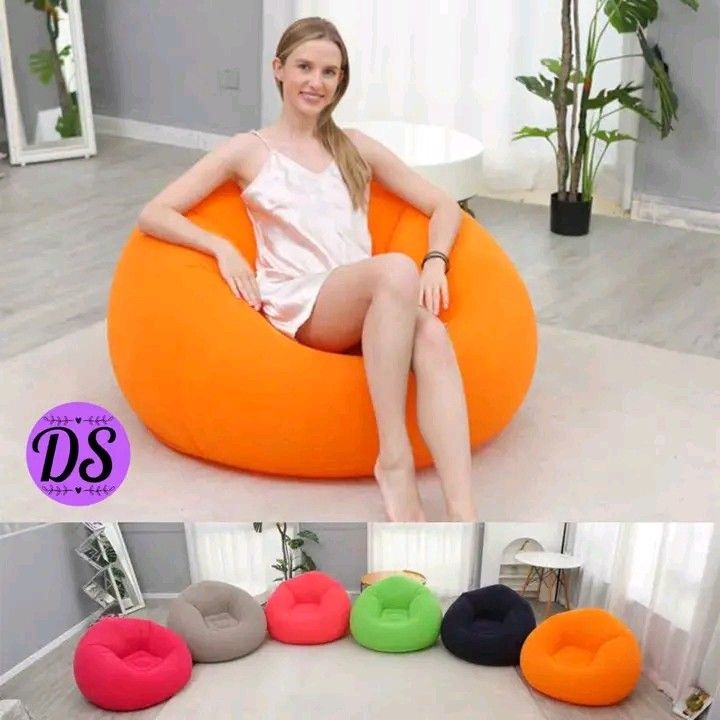 Inflatable sofa (Category: Sofas) located in Manila. Submitted by minidivisoria (Listing ID 1388382158, Image 3). Description: New arrival Inflatable sofa 700 only Random color.