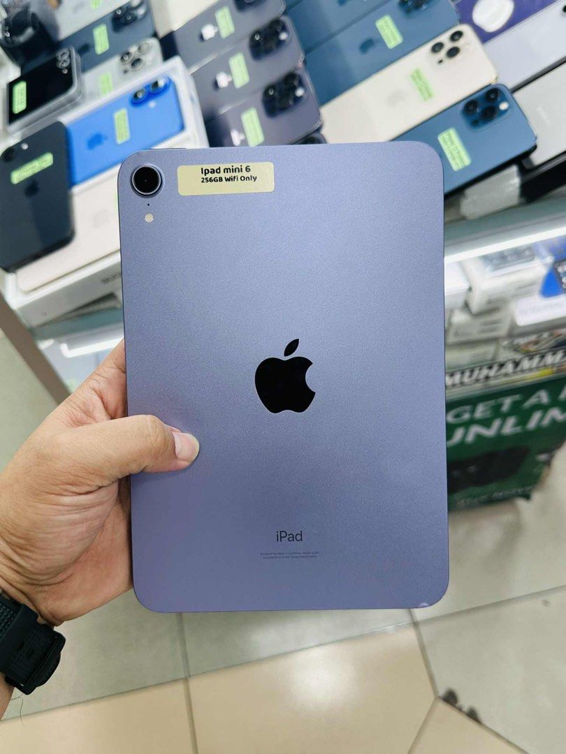 Ipad MINI 6 256gb wifi only no issues (Category: iPad) located in San Juan City. Submitted by najihahtelecomshop2018 (Listing ID 1388474634, Image 1). Description: Legit Store | Original unit FOR SALE | TRADE / SWAP ▫️INSTALLMENT thru: 🔸Credit Card (straight / installment) 🔸Ggives / Gcredit + 6% interest 🔸Spay Later + 6% interest (RFS: Buy and Sell any kinds of Gadgets) Description: Ipad MINI 6 256GB Wifi only No hidden Issues No history of Re