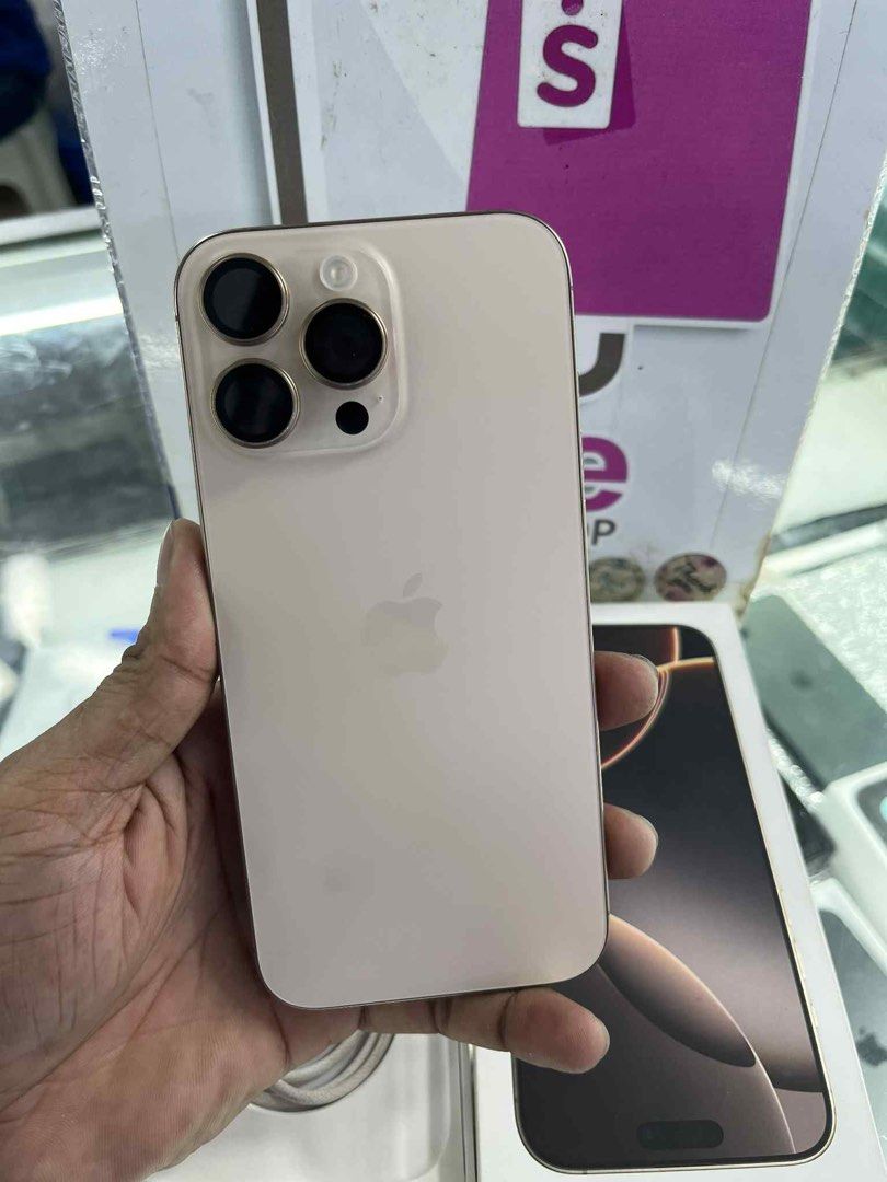 iphone 16 pro max 512gb good as new 43 cycle count ntc variant (Category: iPhone 16 Series) located in Cainta. Submitted by vine_gadget_shop (Listing ID 1388346849, Image 1). Description: iphone 16 pro max 512gb good as new complete package ntc variant 43 cycle count 100 beta health warranty until june 2026 pick up store greenhills shopping center we accept trade in we accepy credit card and ggives ,spay later,skyro installment we do cod and door