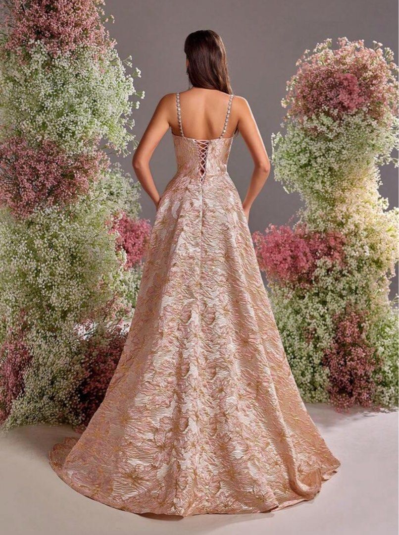 Jacquard gown (Category: Evening dresses & gowns) located in Cebu City. Submitted by ootdqueen (Listing ID 1388499199, Image 2). Description: Used once.