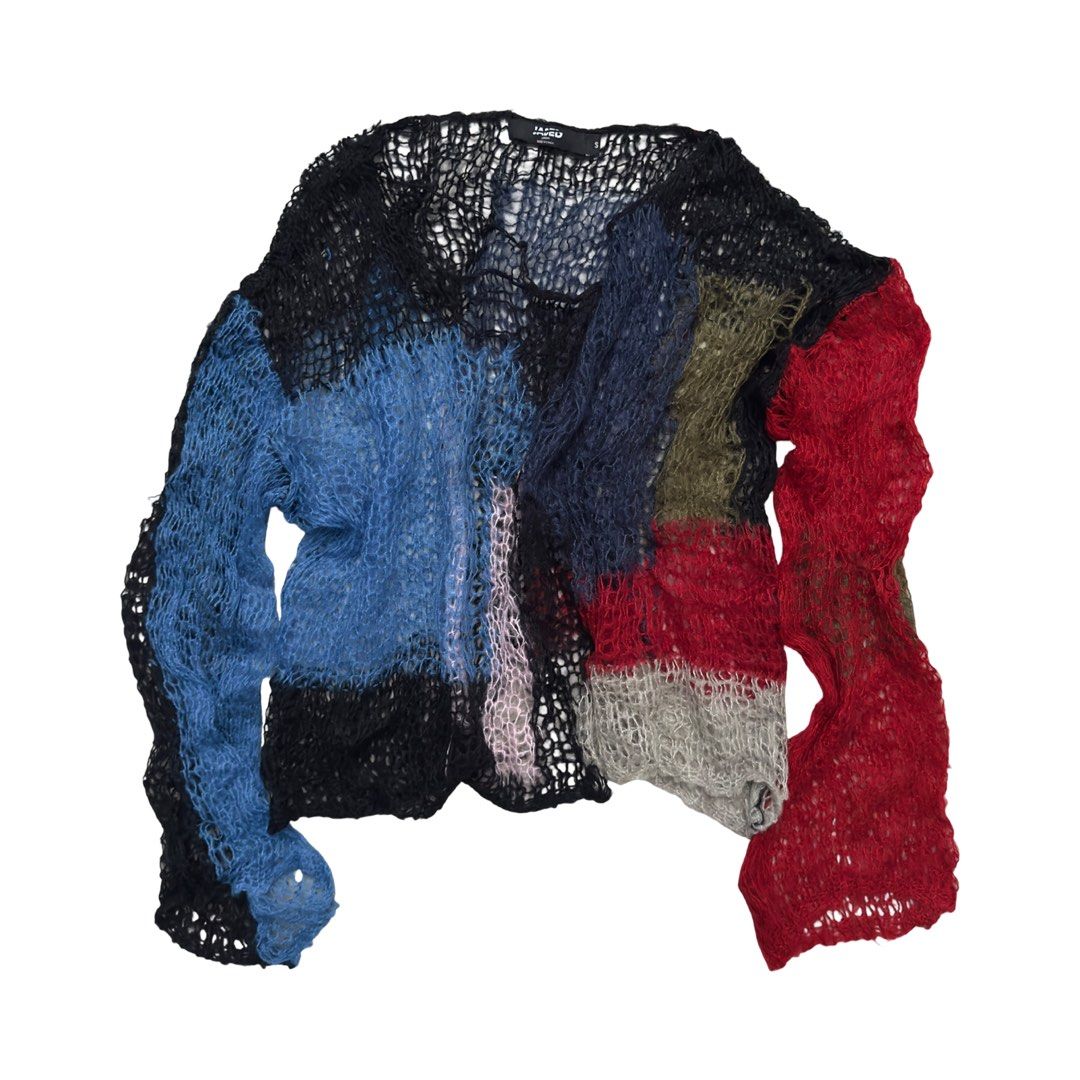 トップス JADED LONDON Loose Abstract Knit Jumper Jaded London Abstract Loose Knit Sweater In Multicolor