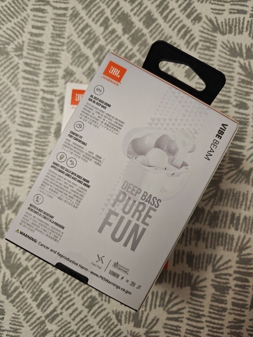 JBL Vibe Beam Wireless Earphone (Category: Earphones) located in Quezon City. Submitted by pedro_penduko (Listing ID 1388313246, Image 2). Description: For Sale JBL Vibe Beam Wireless Earphones Brand New Sealed Authentic Meetup or Shipping Via Lalamove or Grab (buyers expense) Mindanao Ave Quezon City.