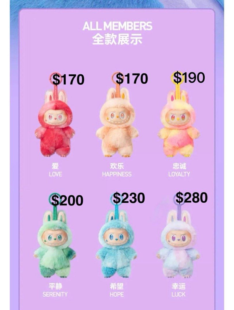 POP MART LABUBU 3.0 前方高能シリーズ 6個入り Labubu 3.0 前方高能系列- POPMART, 興趣及遊戲, 玩具& 遊戲類