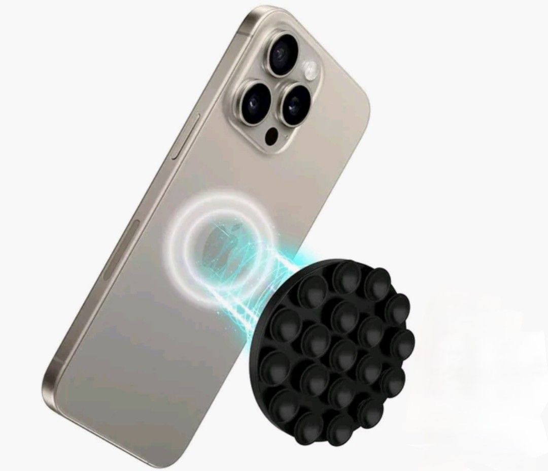 Magnetic suction phone holder silicone mount (Category: Mounts & Holders) located in Bangui. Submitted by theelleacollective (Listing ID 1388424536, Image 1). Description: .