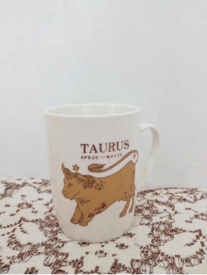 New Taurus • Zodiac Mug (Category: Coffee & Tea Tableware) located in Balanga. Submitted by marae_c (Listing ID 1388444757, Image 2). Description: Hallmark. Bnew with box. Bnew. never used. From personal collection. No flaws the mug itself. The box is slightly old..