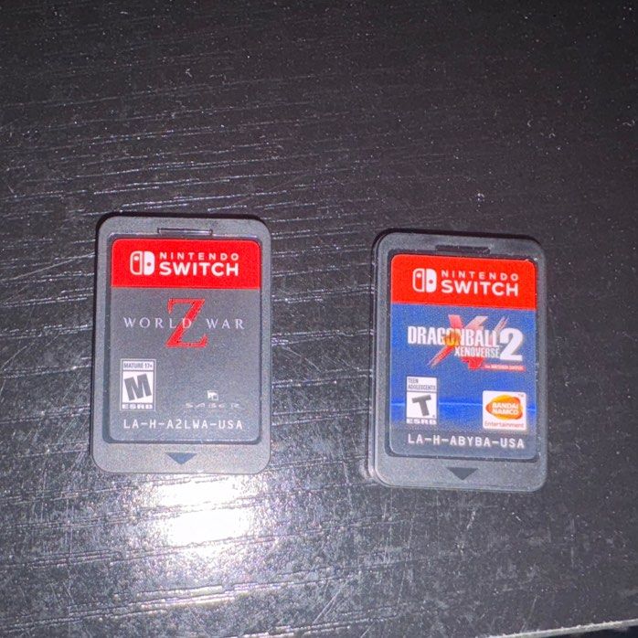 Nintendo Switch Cartridge (World war Z and DB Xenoverse 2), Video