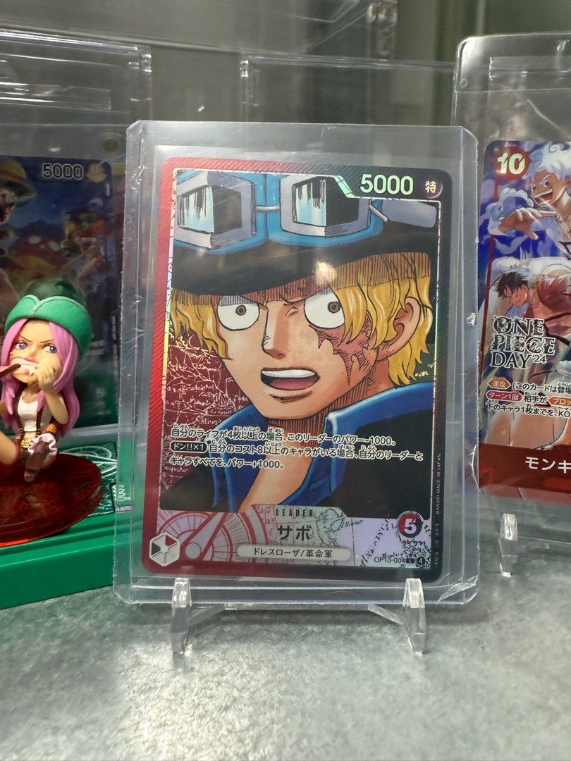 OP13-004 Sabo (Parallel) Leader L  One Piece Card Game, Hobbies & Toys,  Toys & Games on Carousell