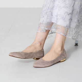 Oriental Traffic 灰色閃閃平底鞋 返工 OL 宴會64208763093251110