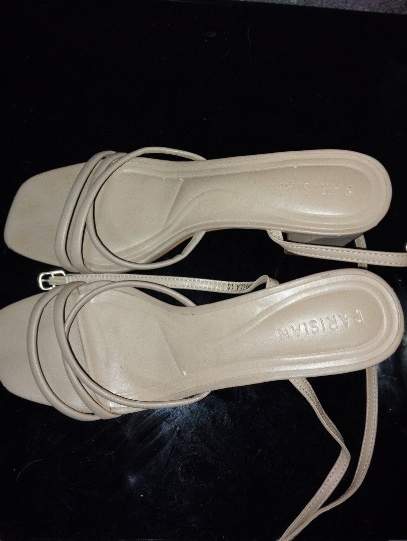 PARISIAN HEELS SELF TIE (WILLA) (Category: Sandals) located in Manila. Submitted by ella2713 (Listing ID 1388363440, Image 2). Description: PARISIAN HEELS SELF TIE •SALMON PINK COLOR •SIZE 10 •3 INCHES HEELS •SELF TIE •BOTH THIS FOR 1,300 @SM DEPT STORE *USED TWICE FOR CHRISTMAS PARTY AND WEDDING. *WITH VISIBLE FLAWS, SEE PHOTOS FOR REFERENCE..