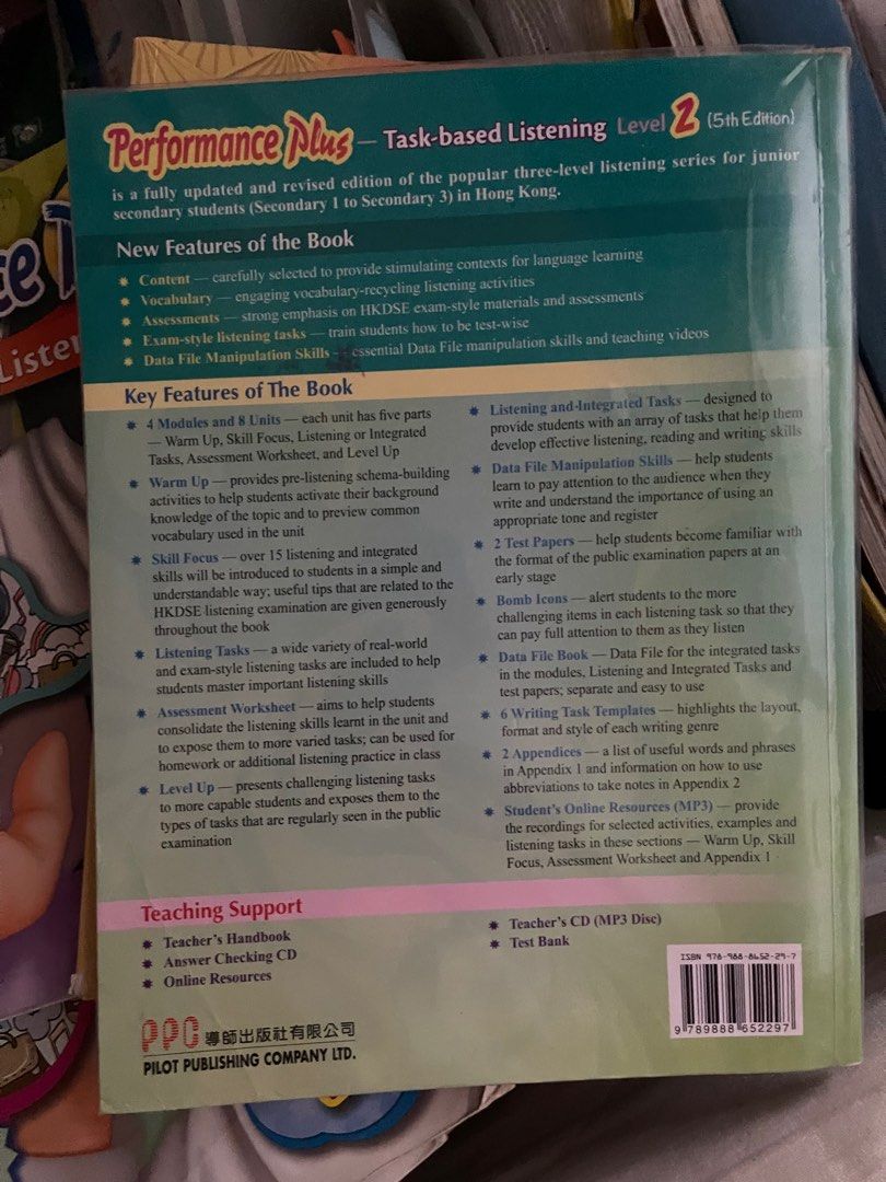 Performance Plus Task-based Listening Level 2 (第五版), 興趣與生活, 書本 & 文具 ...