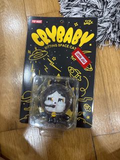 Pop Mart Crybaby Sitting Space Cat Figure (PTS Exclusive