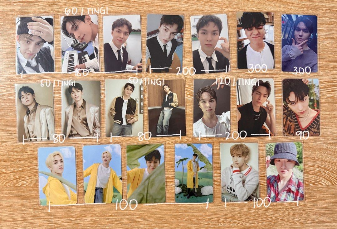 Random Seventeen PCs (Category: In-Game Products) located in Quezon City. Submitted by livlafluv (Listing ID 1388415256, Image 1). Description: wts lfb ph random vernon scoups dk dino pcs — decluttering sale ! — prices in pic (can give further discount if getting more than 1 set) — payo (discount ₱20) / 1 week dop — mop: gcash/maya — mod: direct j&t/sdd/ggx reply/dm to claim !.