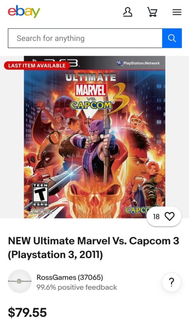 (RARE!) PS3 ULTIMATE MARVEL VS CAPCOM 3 REGION R1 PLAYSTATION 3 (Category: PlayStation) located in Las Pinas. Submitted by dbeansmusic (Listing ID 1388407339, Image 2). Description: ✔️ FOR SALE: (RARE!) PS3 ULTIMATE MARVEL VS CAPCOM 3 REGION R1 PLAYSTATION 3 ✔️ Payment options: Bank Transfer/Gcash ✔️ Las Pinas pickup / Shipping thru: Lalamove/LBC .