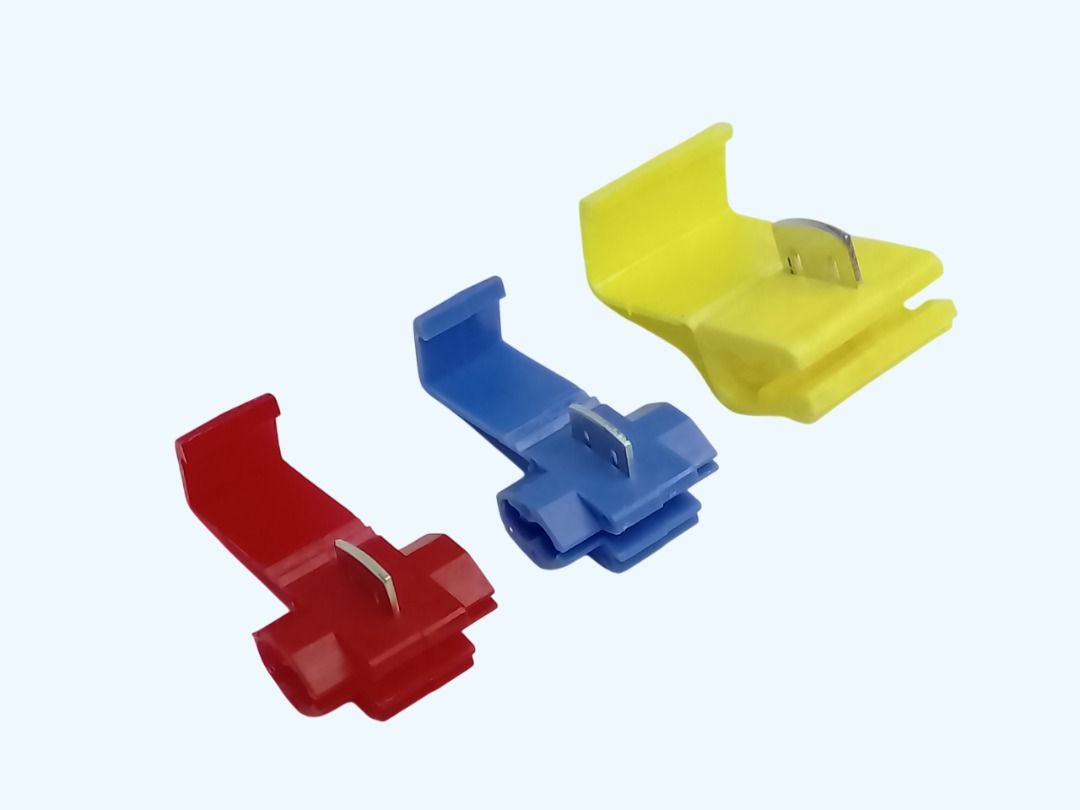 SCOTCH LOCK ELECTRICAL WIRE CONNECTOR (5-PCS per ORDER), QUICK SPLICE TERMINAL CRIMP (Category: Electrical, Adaptors & Sockets) located in Quezon City. Submitted by besteinpc (Listing ID 1388471685, Image 2). Description: SCOTCH LOCK ELECTRICAL WIRE CONNECTOR (5-PCS per ORDER), QUICK SPLICE TERMINAL CRIMP VARIATION: 👉a. RED 22-18AWG 👉b. BLUE 20-14AWG 👉c. YELLOW 14-10AWG FEATURES: 👉Type: Splice 👉Connection mode: European wiring 👉Shell materi