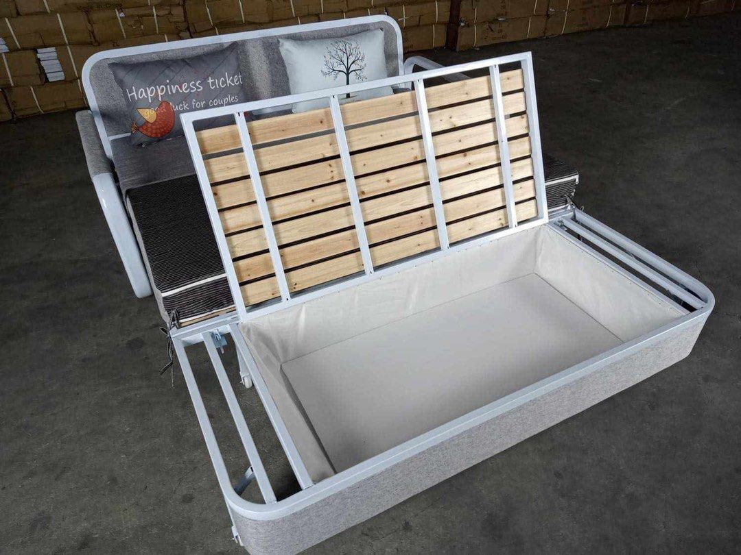 Val Sofa Bed with Storage Gray/Pink/Blue (Category: Sofas) located in Manila. Submitted by dolorchris69891 (Listing ID 1388451836, Image 2). Description: Sofa Bed with Storage Gray/Pink/Blue available 100cm- 12,500 120cm- 13,500 150cm- 14k *Free assemble .