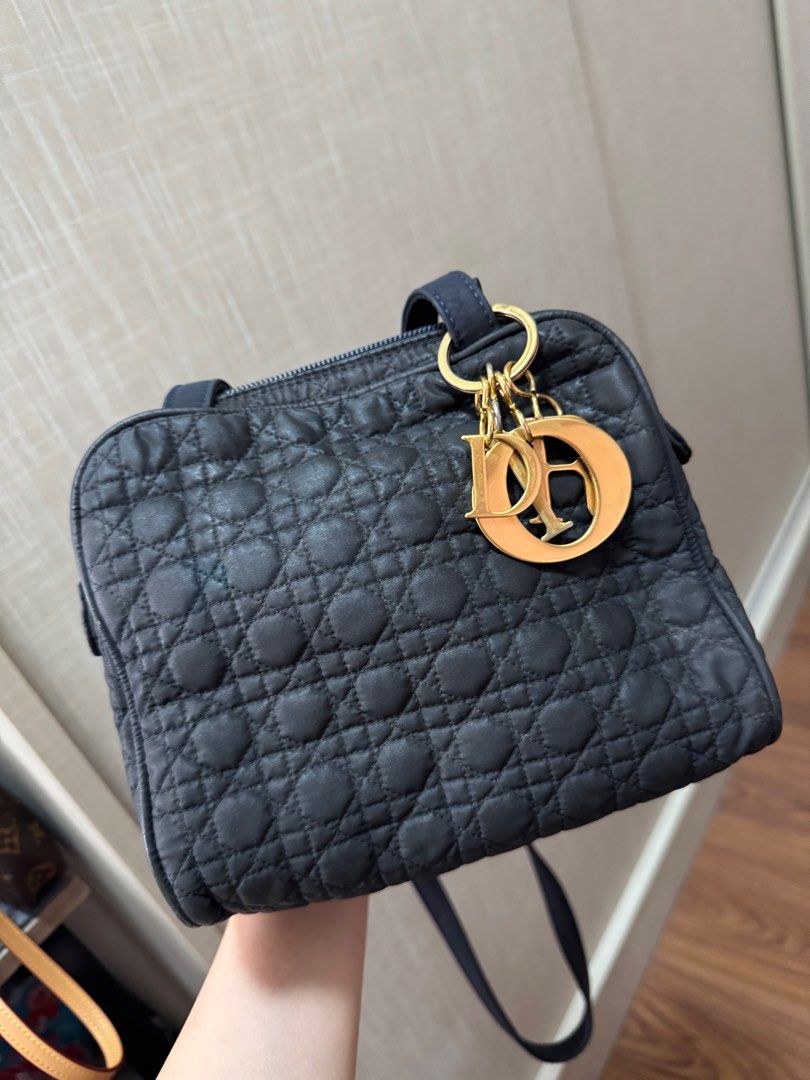 Vintage Dior Cannage Small Bag Long Handle (Category: Luxury Bags & Wallets) located in Manila. Submitted by ganned (Listing ID 1388332771, Image 1). Description: Vintage Dior Cannage Small Bag Long Handle Good condition For everyday use Dimensions: Height 6.5in Length 7.6 in Width 3.5 in Handle drop: 17 inches.