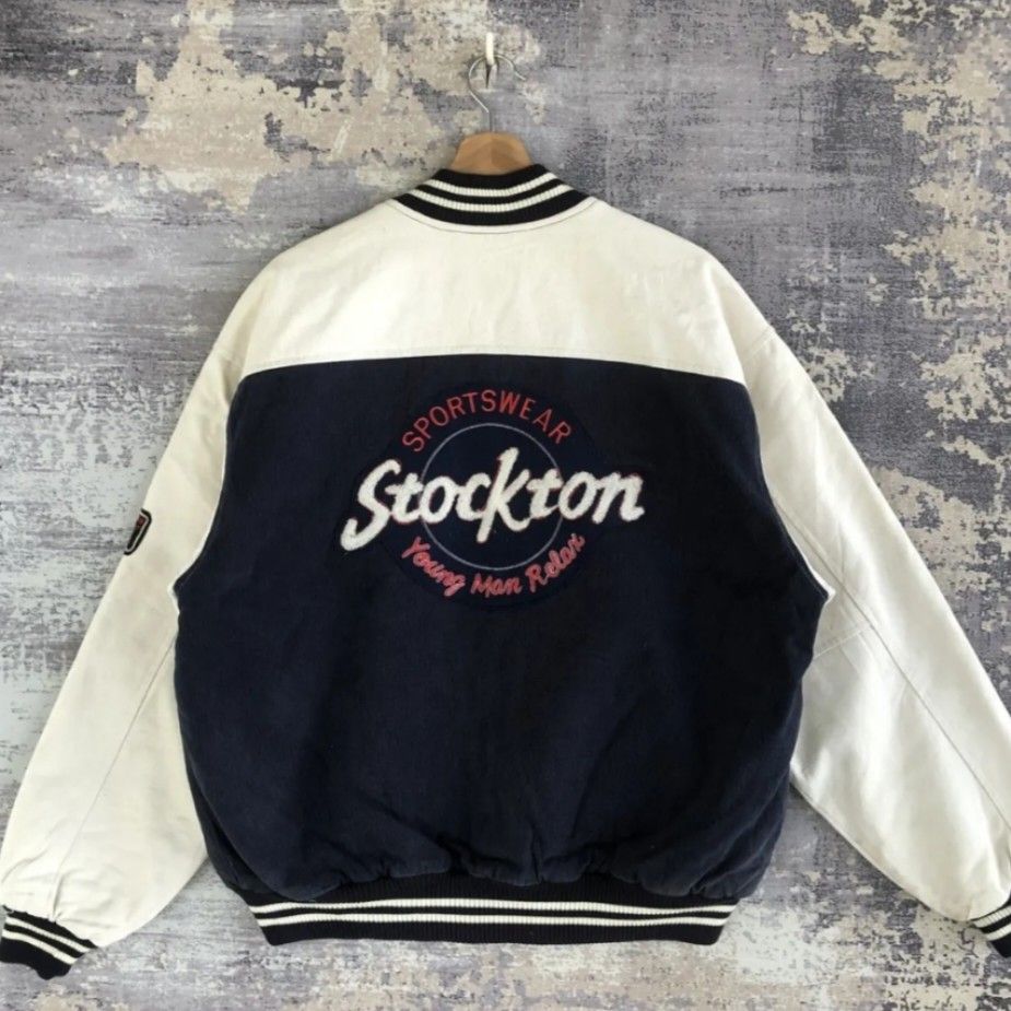 Vintage Stockton Racing Team Jacket (Category: Coats, Jackets and Outerwear) located in Manila. Submitted by beanieracha (Listing ID 1388461918, Image 2). Description: Vintage Stockton Racing Team Jacket - Hard Fabric.