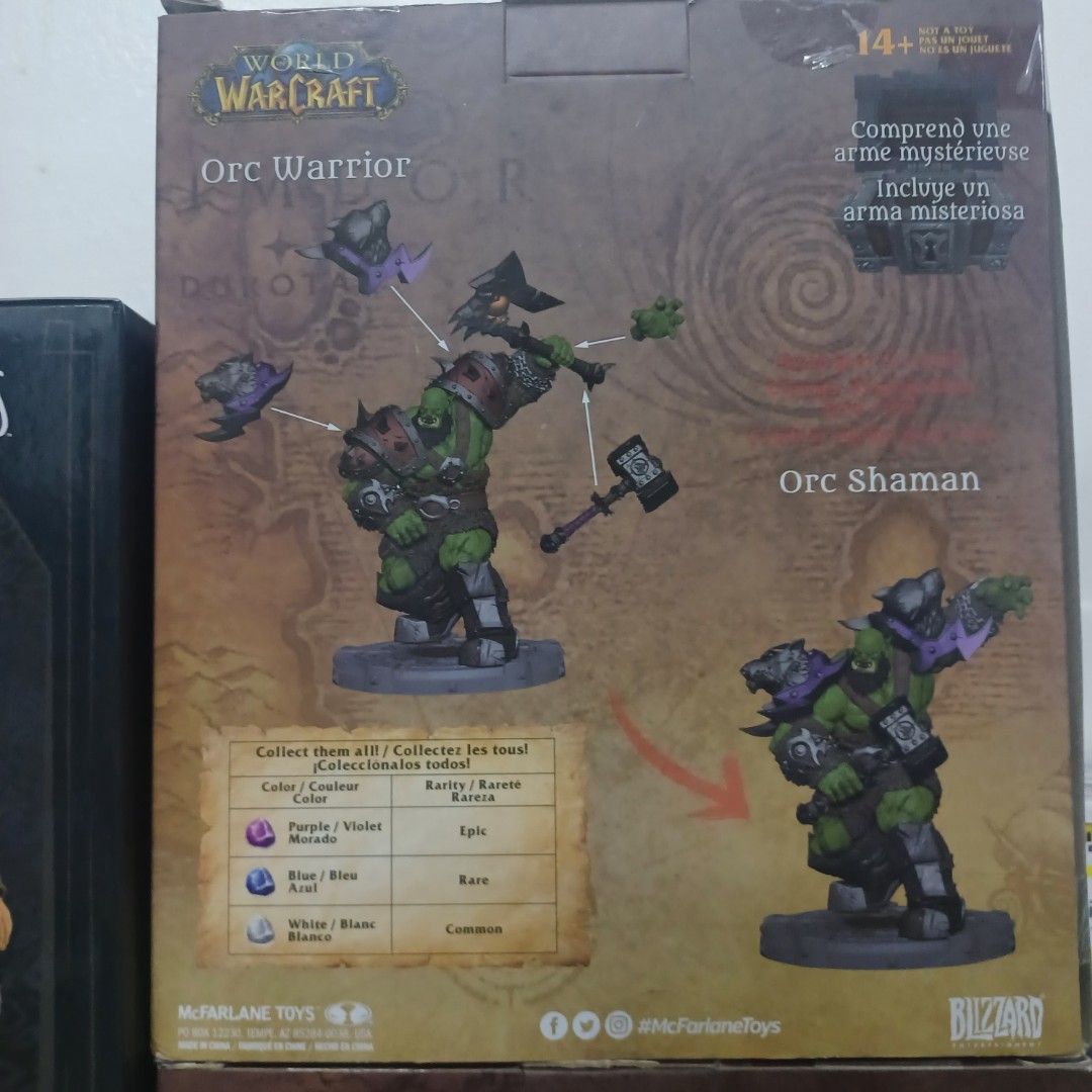 World of Warcraft Figures (Category: Figurines & Statues) located in Calumpit. Submitted by _hppy (Listing ID 1388493642, Image 2). Description: WOW Figures Orc Warrior/Shamman Undead Priest/Warlock Human Warrior/Paladin ✨️Condition: MISB 🗳️MOD LBC/ Lalamove / Flash at your own risk 💰MOP Gcash/Bank transfer CIMB 📍Location Calumpit, Bulacan Php1350 Undead, Human Php1300 Orc.