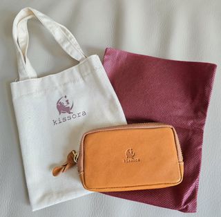 日本 [Kissora] 真皮 Zip Card Case Cardholder Coins Bag Wallet 銀包 拉鍊包 散銀包 鎖匙包 卡包 約8cm x 13cm made in Japan64204046313346110