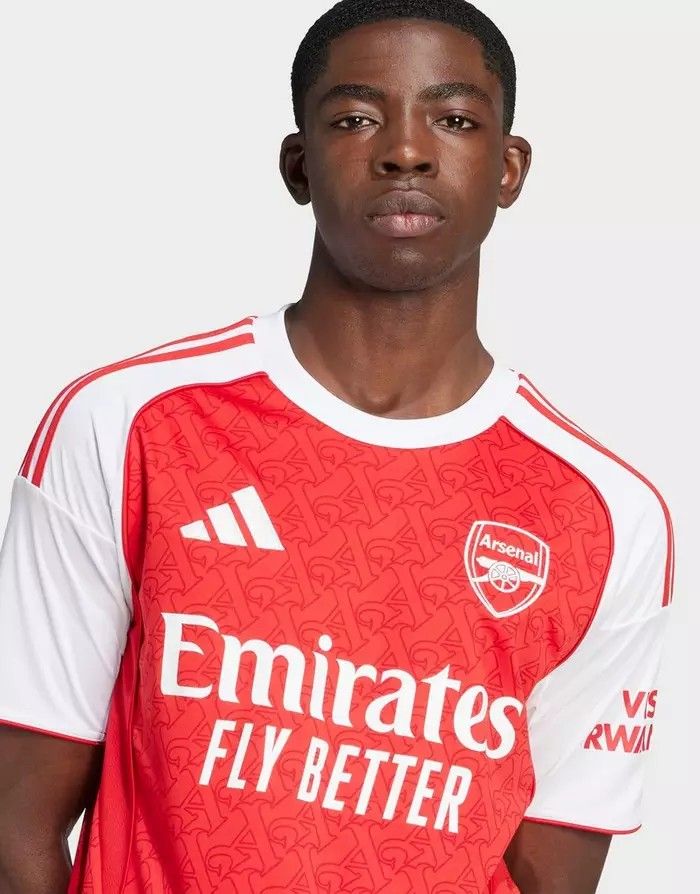 Arsenal FC Home 2025/2026 Short Sleeve SS Stadium Replica Fans Adidas  Official Merchandise Resmi Original Authentic Jersey Classic Football Shirt  Kit