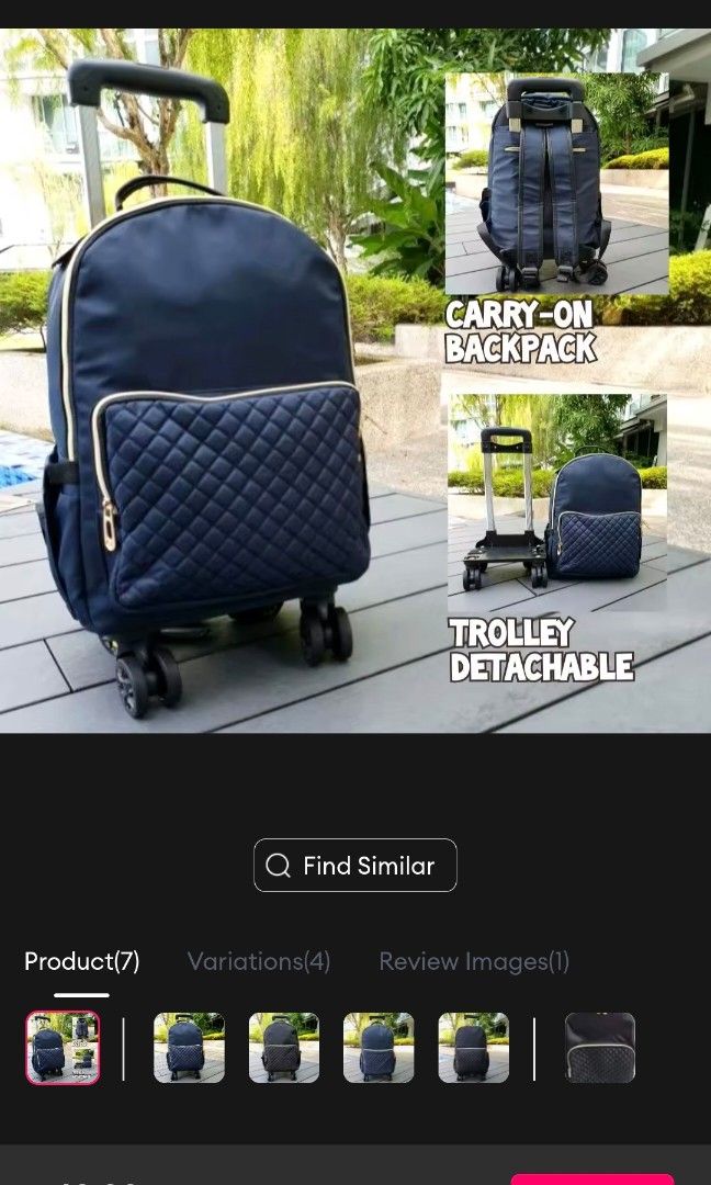 Backpack (Category: Backpacks) located in Singapore. Submitted by hitty75 (Listing ID 1388542466, Image 4). Description: used few times.