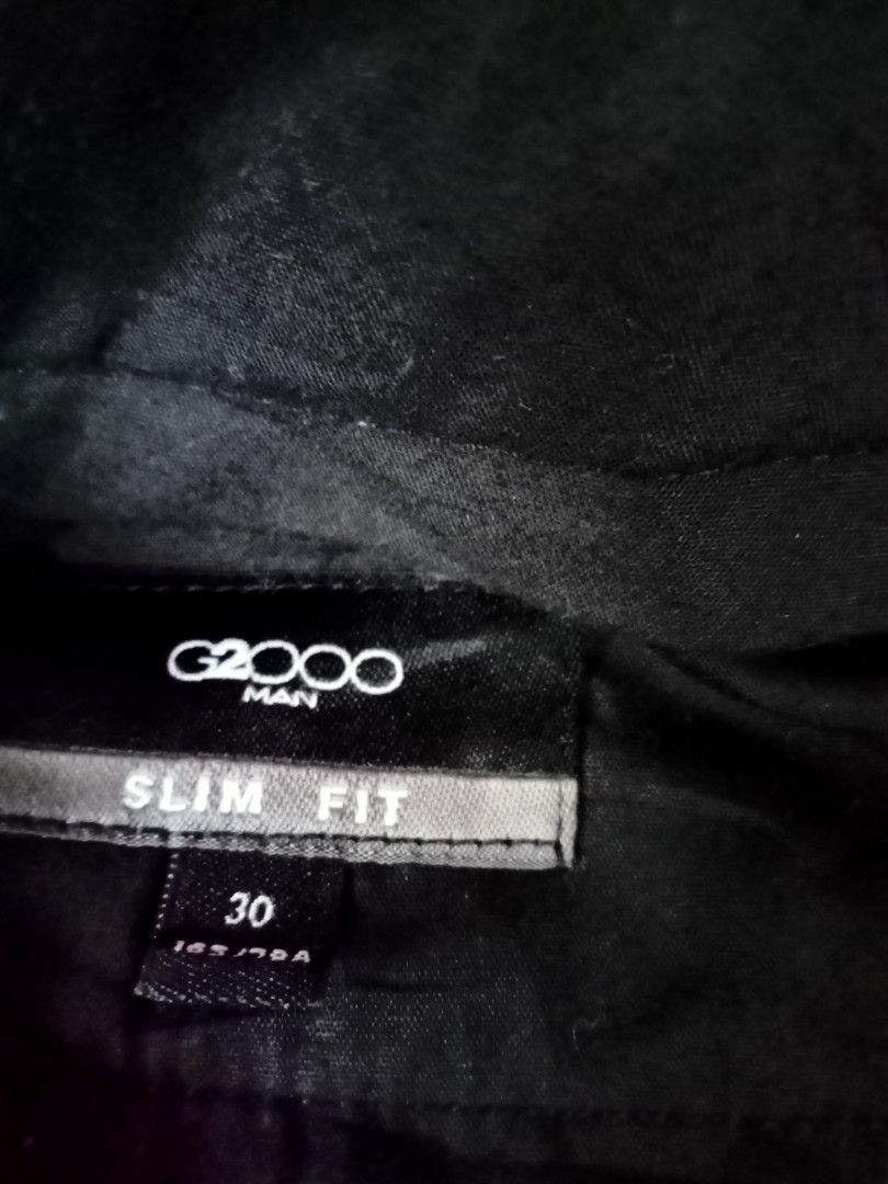 Black Slacks (Category: Trousers) located in Davao. Submitted by shopthrift (Listing ID 1388584749, Image 3). Description: Slim Fit Size 30.
