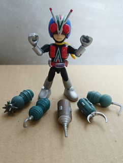 Figurine Jumbo Machinder Brave Raideen 60cm Bandai Popy 1975 - PVC Vinyl Endommagé