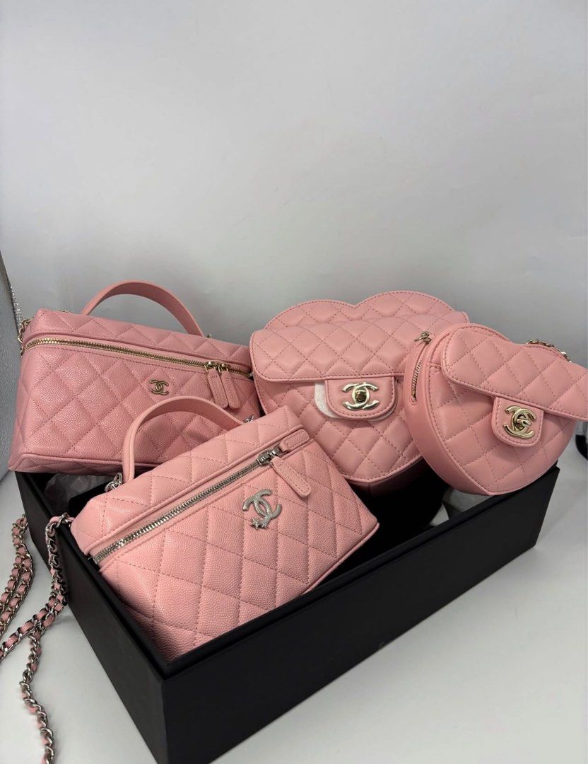 ⚜️Chanel & Miu miu bags (Category: Luxury Bags & Wallets) located in Makati City. Submitted by 90sangel (Listing ID 1388695913, Image 2). Description: Heavenly Combinations. 🤍🌸☁️ ▪️Interest Check Only✔️ ▪️Exclusive Unused / Good as New ▪️Japan > 📦🇵🇭 18 Days ▪️low % DP Timeless indeed 👜 *Miu miu Sisterbrand of Prada. 🖤 Don't miss out, Will provide an update once the item is no longer available. .