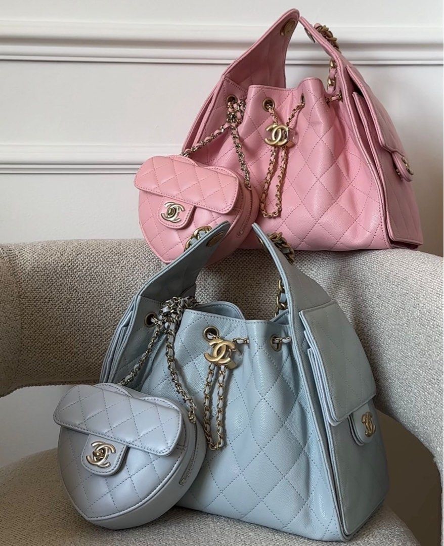⚜️Chanel & Miu miu bags (Category: Luxury Bags & Wallets) located in Makati City. Submitted by 90sangel (Listing ID 1388695913, Image 1). Description: Heavenly Combinations. 🤍🌸☁️ ▪️Interest Check Only✔️ ▪️Exclusive Unused / Good as New ▪️Japan > 📦🇵🇭 18 Days ▪️low % DP Timeless indeed 👜 *Miu miu Sisterbrand of Prada. 🖤 Don't miss out, Will provide an update once the item is no longer available. .