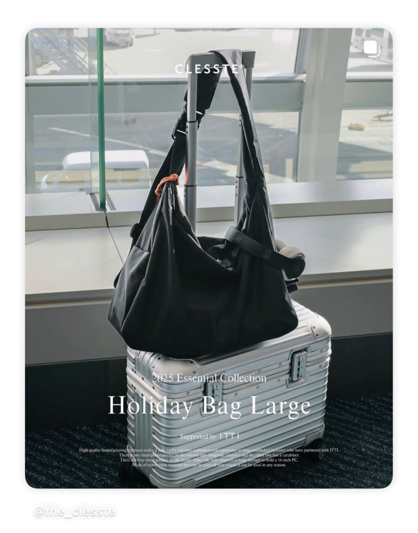 CLESSTE HOLIDAY BAG CLESSTE MULTI POCKET HOLIDAY BAG