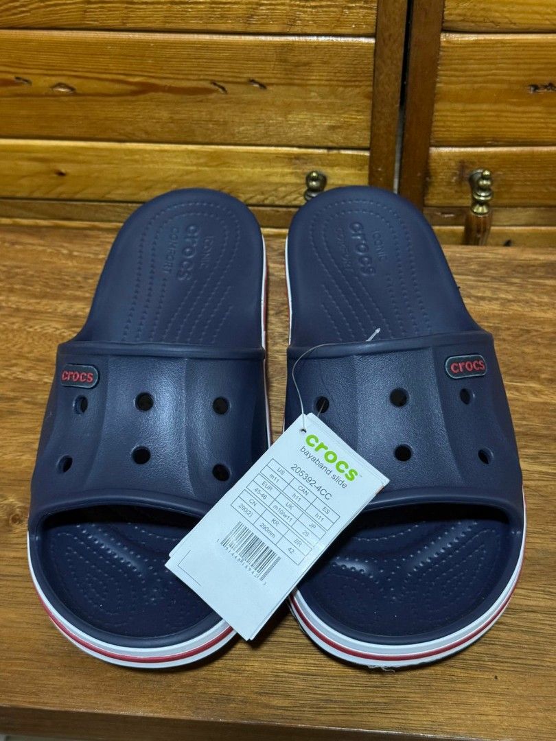 Crocs Bayaband Slide (Category: Slippers & Slides) located in Taguig. Submitted by samcali (Listing ID 1388637220, Image 1). Description: Received as a gift, but it's the wrong size selling as it doesn't fit.