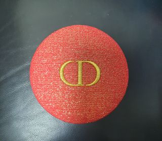 Dior 紅金色圓形化妝袋64246020032897110