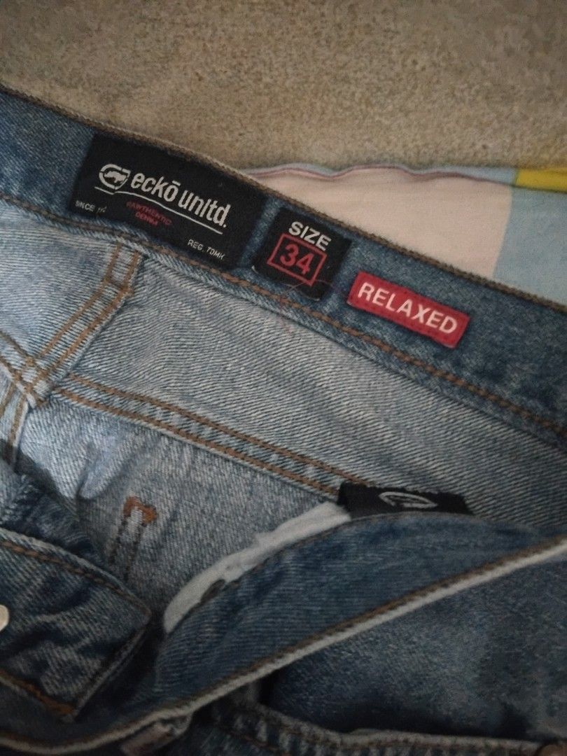 Ecko Unltd Relaxed Jeans (Category: Jeans) located in Manila. Submitted by tofuuu.archives (Listing ID 1388577677, Image 3). Description: Ecko Jeans Unltd Relaxed Fit Size 34 x 42 400 + SF negotiable pa.