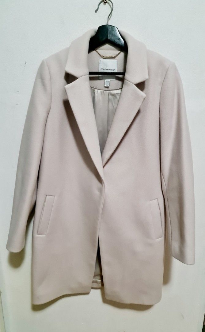 Forever New Cream Coloured Coat(Size 10) (Category: Women's Clothes) located in Sydney. Submitted by desirably (Listing ID 1388585616, Image 2). Description: Forever New Cream Coloured Coat(Size 10) for $70. Worn lightly&in general good condition. Nice, comfy and super cozy - contains 6% Wool. Pick up from Marrickville. Pls feel free to check out my other listings..