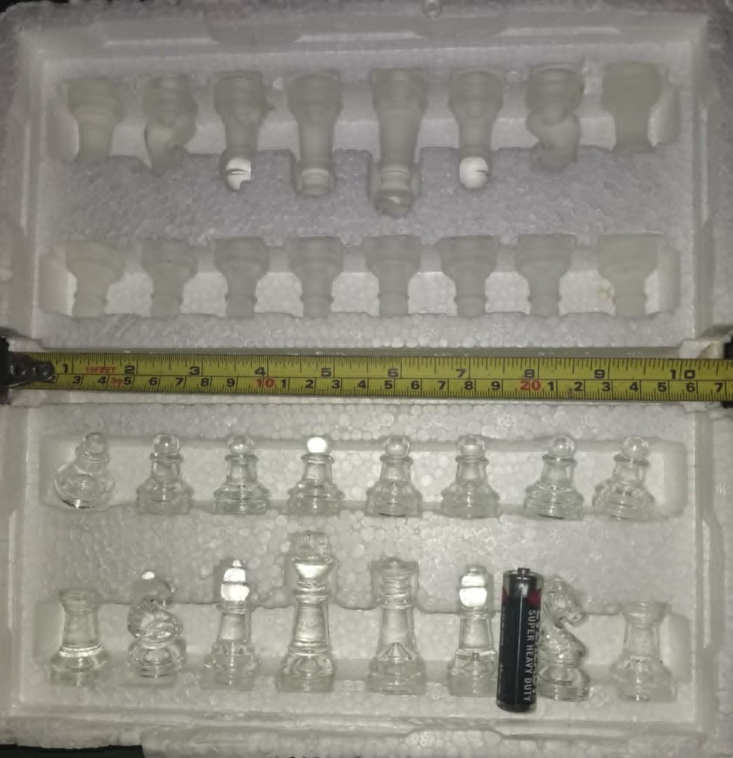 Glass Chess no box (Category: Other Sports Equipment and Supplies) located in Los Banos. Submitted by princessbotique (Listing ID 1379290769, Image 2). Description: Glass Chess no box Only Php 500 First come First Serve Please add shipping fee From Los Banos Laguna Meetups per arrangement MOP GCash first to pay basis No reservations No COD No checkout PM MY PAGE if interested Please Like and Follow.
