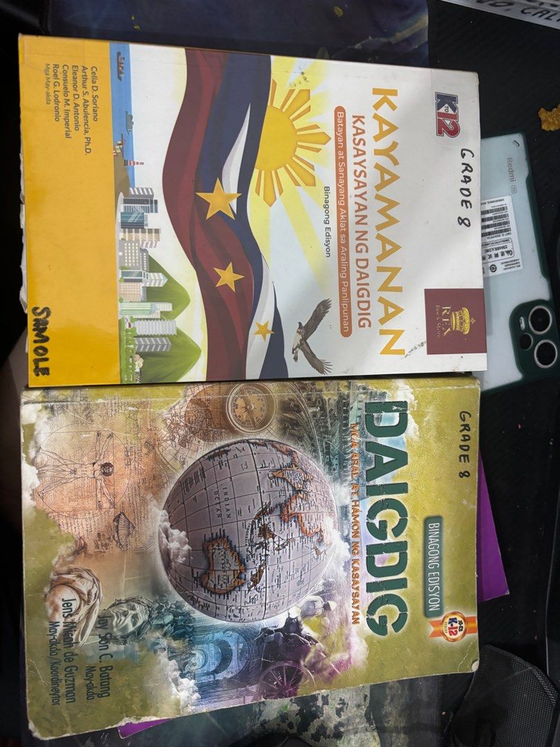 Grade 8 - Araling Panlipunan Books (Category: Textbooks) located in Pasig City. Submitted by dulzallen (Listing ID 1388548030, Image 1). Description: Grade 8 Araling Panlipunana Textbooks.