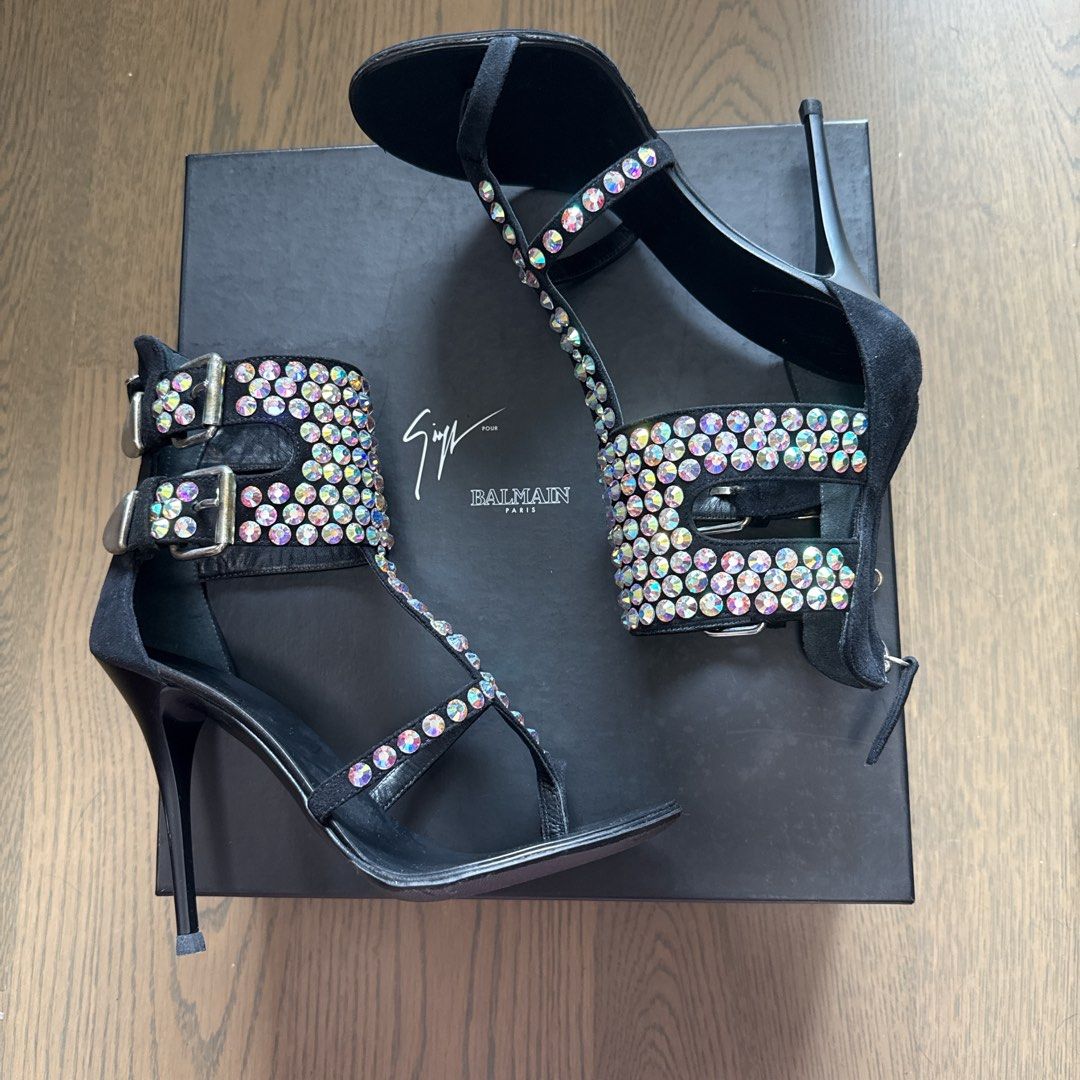 Guiseppe Zanotti x Balmain Gladiator Heels NIB, 名牌, 鞋及波鞋