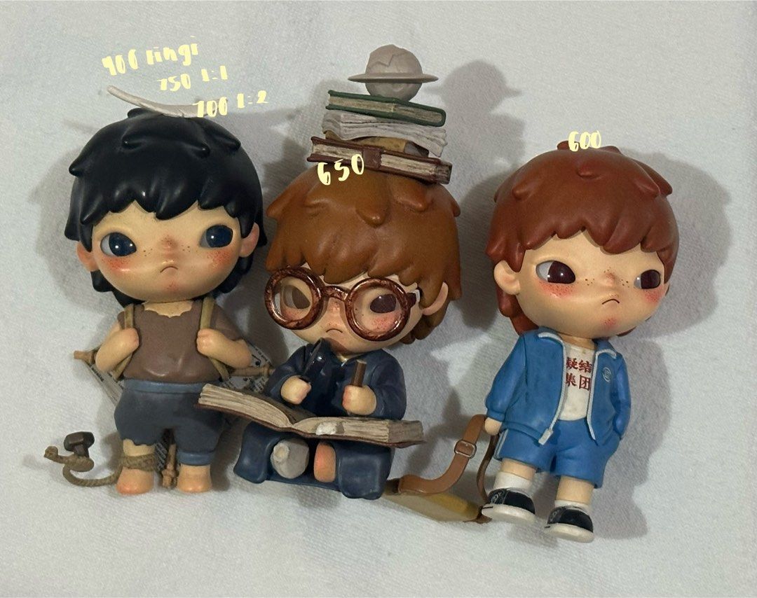 Hirono and Kubo QS (Category: Designer & Blind Box Toys) located in Santa Rosa. Submitted by ainteli (Listing ID 1388537947, Image 3). Description: — prices and ratios for some are listed in the photos — most have boxes — please only ask for condi if interested — rfs: not a collector anymore kept some only — discounts can be given if getting 3 or more + if figure is not in good condi upon checking — not open for trades since i’m quitting na tags.