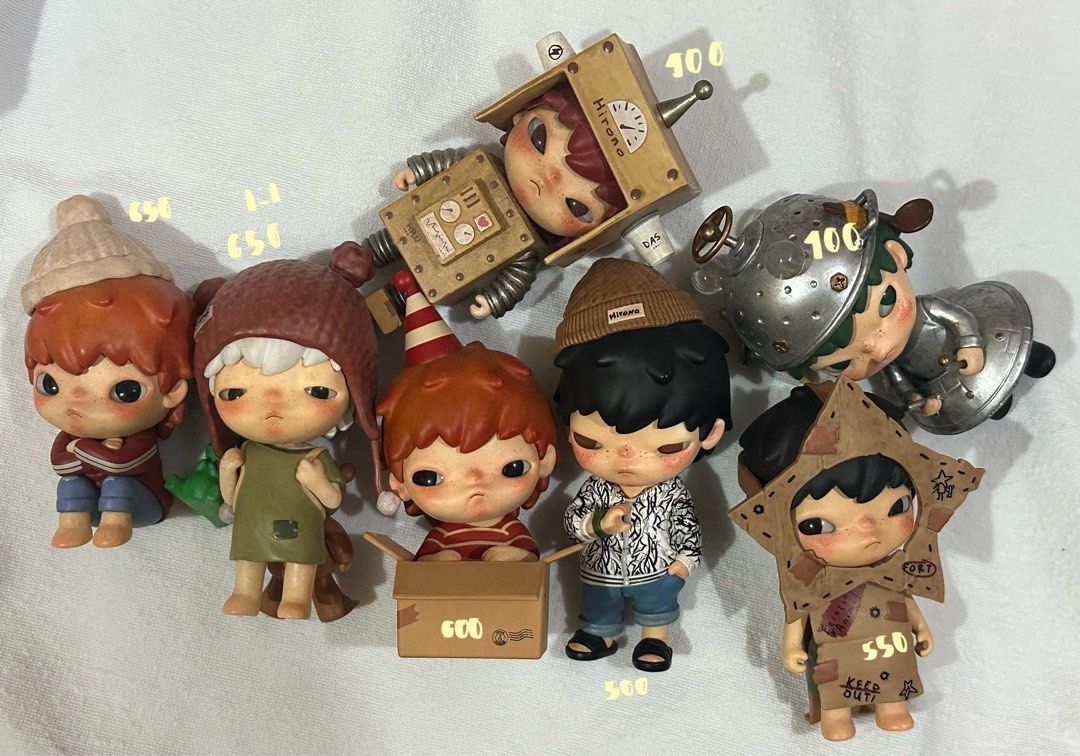 Hirono and Kubo QS (Category: Designer & Blind Box Toys) located in Santa Rosa. Submitted by ainteli (Listing ID 1388537947, Image 2). Description: — prices and ratios for some are listed in the photos — most have boxes — please only ask for condi if interested — rfs: not a collector anymore kept some only — discounts can be given if getting 3 or more + if figure is not in good condi upon checking — not open for trades since i’m quitting na tags.