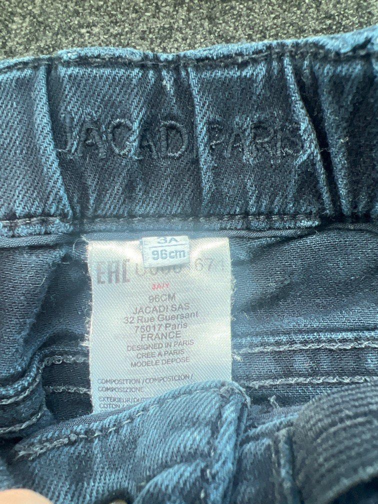 Jacadi Paris Jeans (Category: Babies & Kids Fashion) located in Makati City. Submitted by cconate (Listing ID 1388505397, Image 2). Description: Jacadi Jeans knees torn.